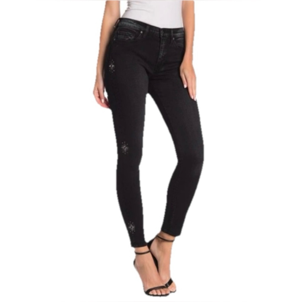 Hudson Jeans Nico Super Skinny Mid Rise Women’s Black Jeans Size 24 & 28